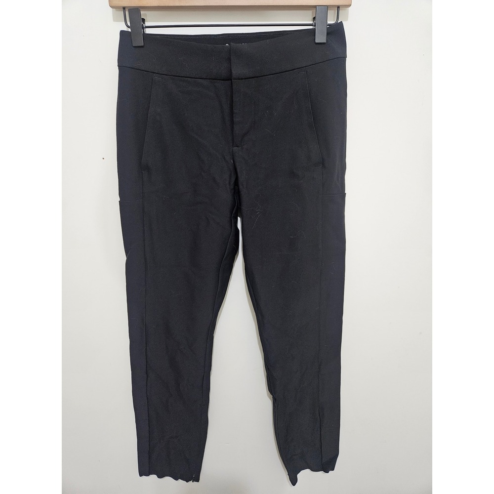 Athleta Stellar‎ Trouser Black Slim Leg Travel Pants 0P Petite RN 54023